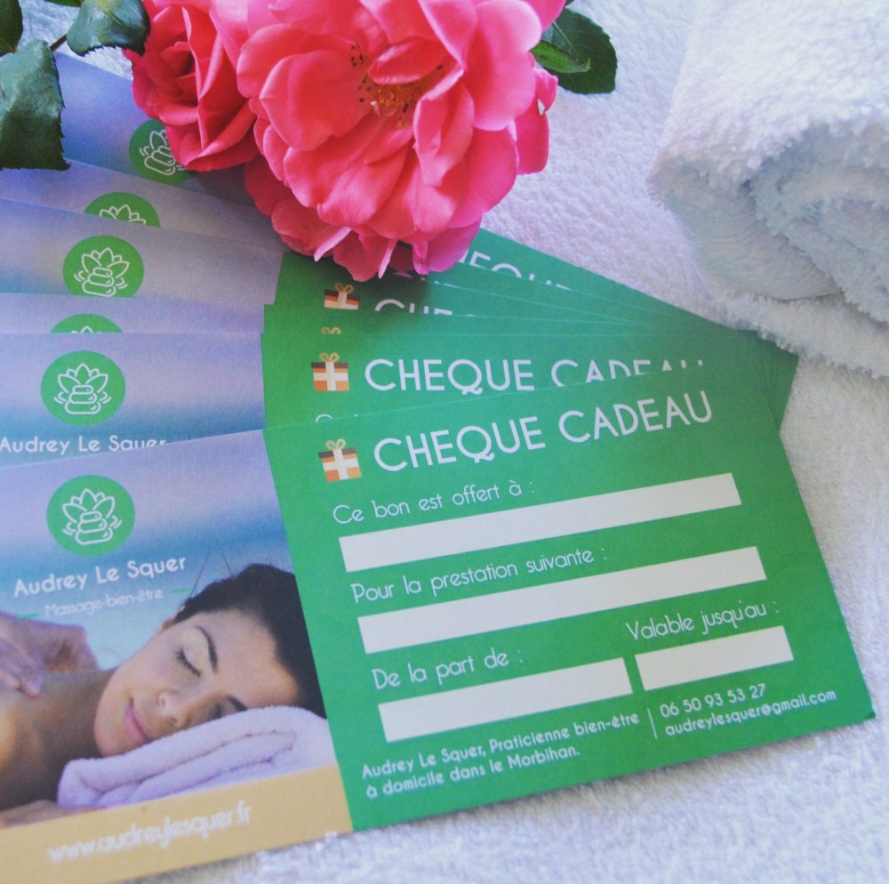 chèque cadeau massage Lorient Vannes